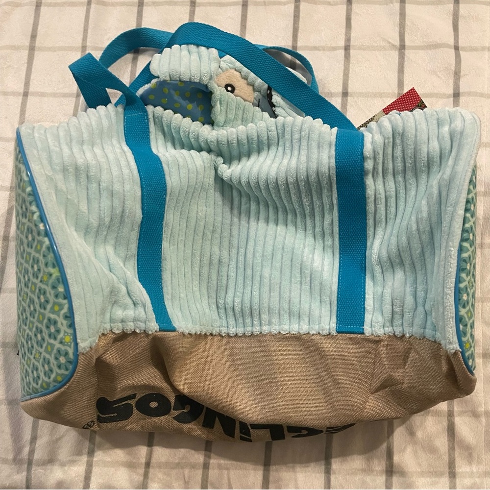 Les Deglingos blue puppy weekend bag - Picture 4 of 4